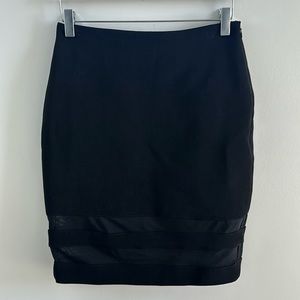 Cameo The Label black mesh pencil skirt
